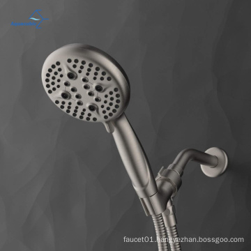 Hot Sale Wall Mounted Bathroom Shower Faucet Modern Style Single Shower Head Suit with 5 Inches 5 Spray Settings